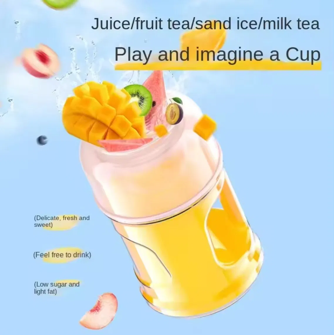 Electric Juicer Portable Bottle Mixer Fruit Juicer Cup Blender USB Charging Orange Lemon Blender