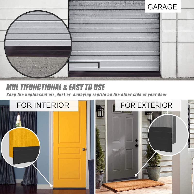 Door Brush Seal Rubber Threshold Weather Strip Garage Weatherstrip