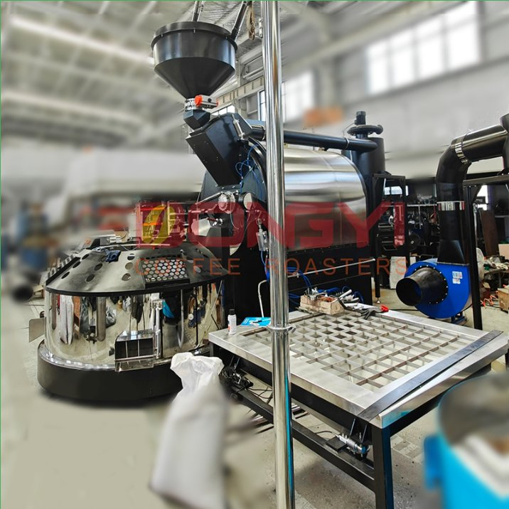 Dongyi 300kg 200kg 120kg Per Batch Industril Coffee Roasted Production Line 6-7t/Day