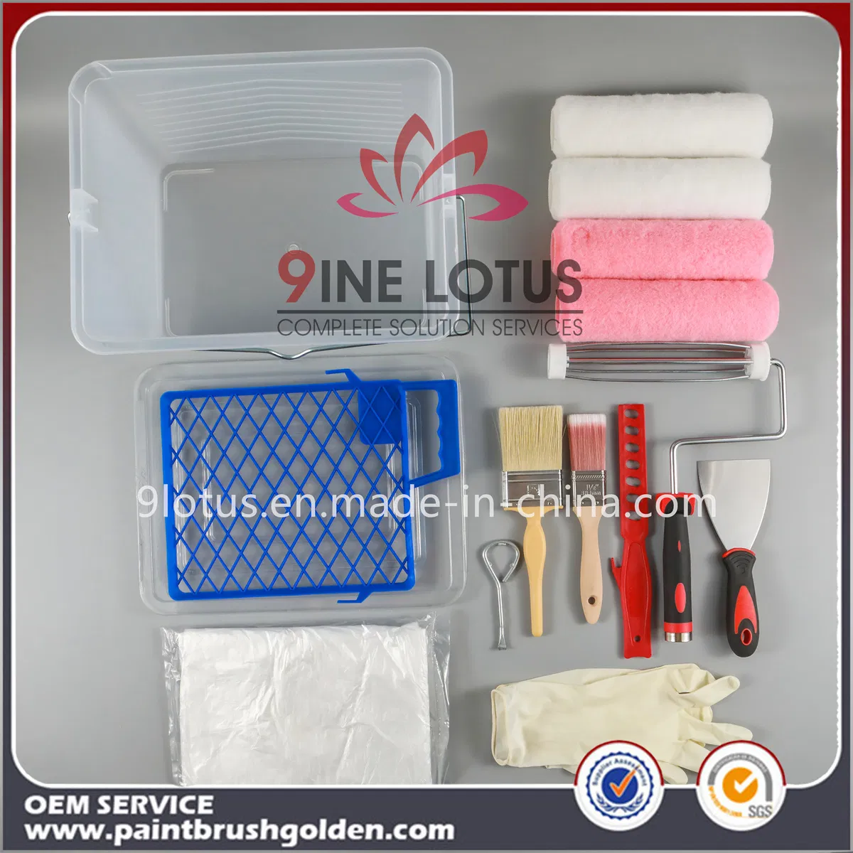 Art Paint Wall Decoration Tools DIY Market Wall Paint Roller Brush Set