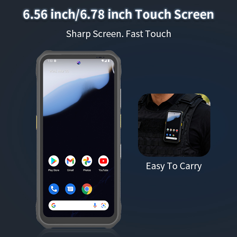 Защищённый смартфон Android 14, 8/256 ГБ, 20000 мАч, IP68
