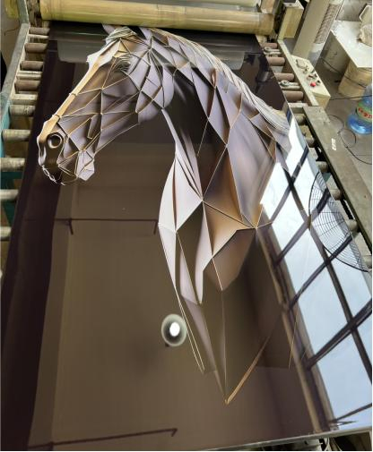 Interior 3D Carbon Crystal Board Bamboo Charcoal Board Building Material