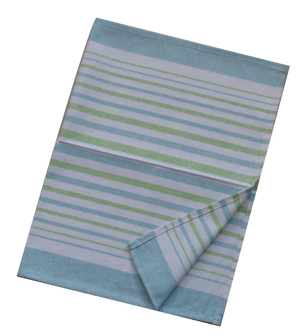 Factory Wholesale Yarn Dyed Striped Kitchen Dish Towels Cotton Dish Cloths
