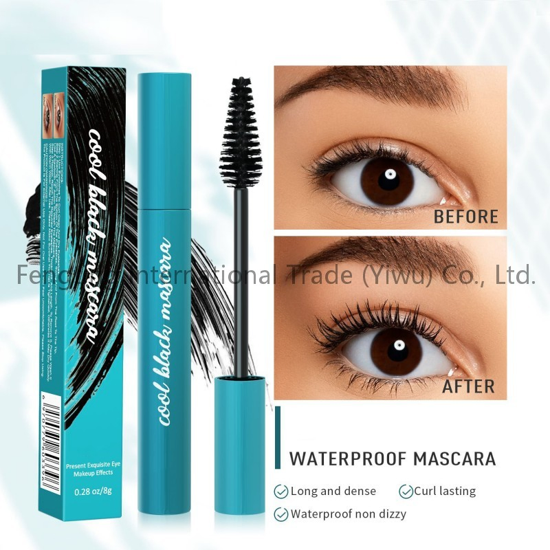 Smudge Proof Long-Lasting Mascara with Fiber Lengthening Volumizing Waterproof Intense Soft Full Lashes Mascara
