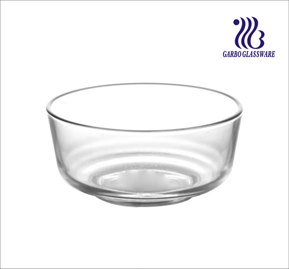 Wholesale Factory Transparent Heat Resistant 6.5 Inch Glass Fruit Candy Salad Bowl