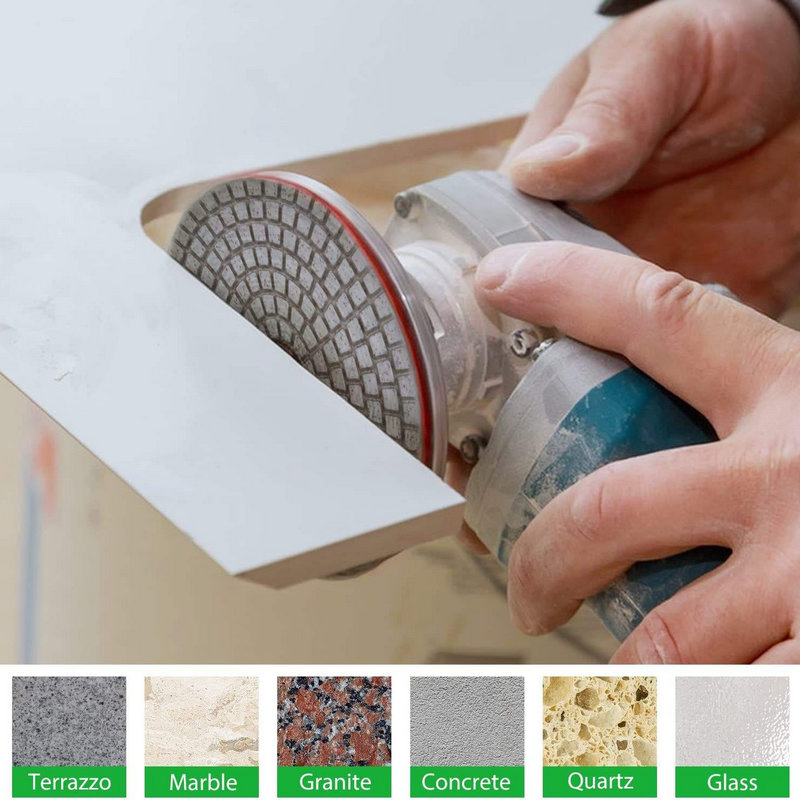 Factory Hot Sell 4inch Polishing Pads Concrete Resin Dry Wet Polishing Pads Diamond Polishing Pads with Wholesale