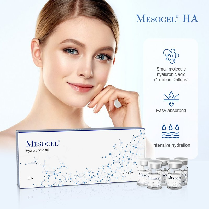 5ml Hyaluronic Acid Ha Skin Rejuvenation Solution Ampoule Vial Mesotherapy Dermal Filler