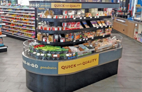 Efficient Non-Refrigerated Service Case for Fresh Food Presentation