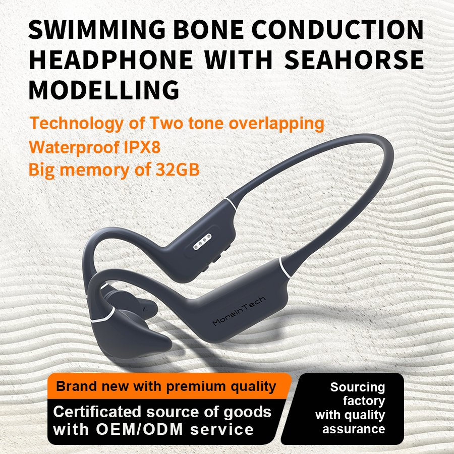 New Product Es-988plus Seahorse Earphone Gaming Bone Conduction Open Headset Wireless Headband Headphones OEM ODM