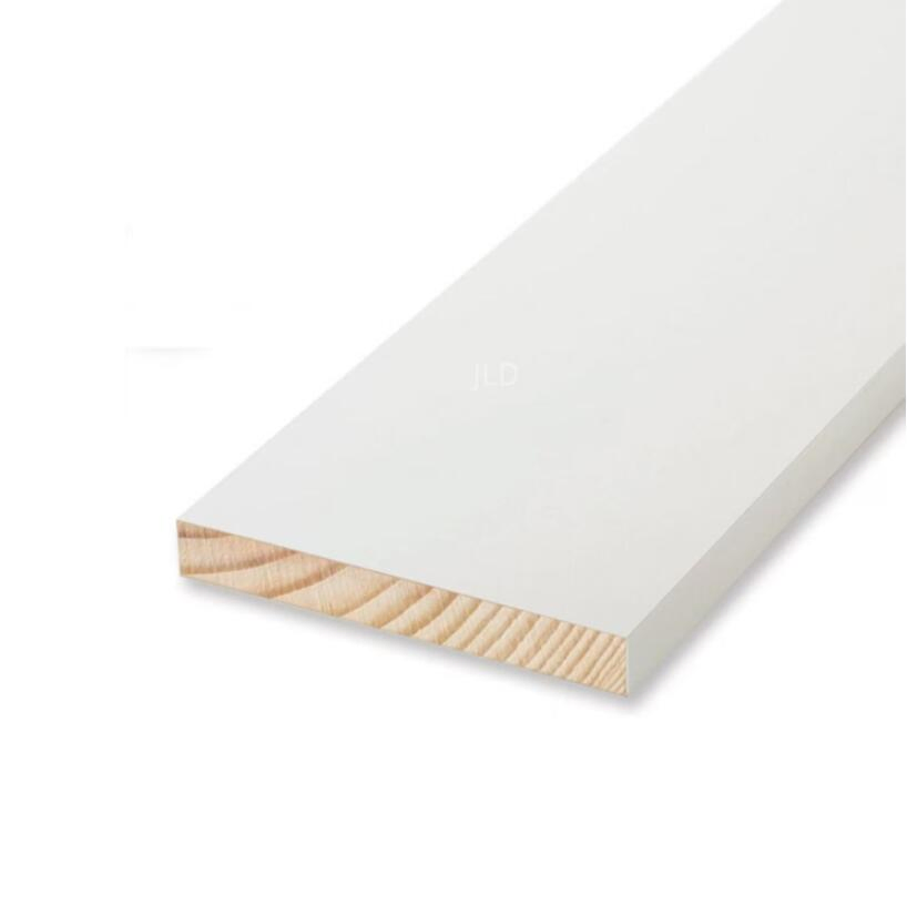 Floor White Primer Flat Pine Fj Skirting Board Wood Baseboard Moulding