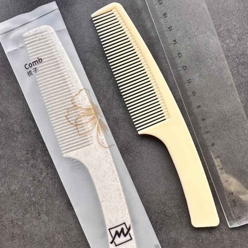 OEM Cheap Disposable Hotel Travel Plastic Hair Combs Double Tooth Comb