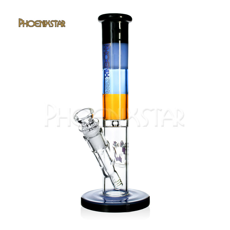 Factory Wholesale Colorful Glass Straight Tube Water Pipes Glass Smoking Pipe Oil Rig Hot Sale Smoking Product