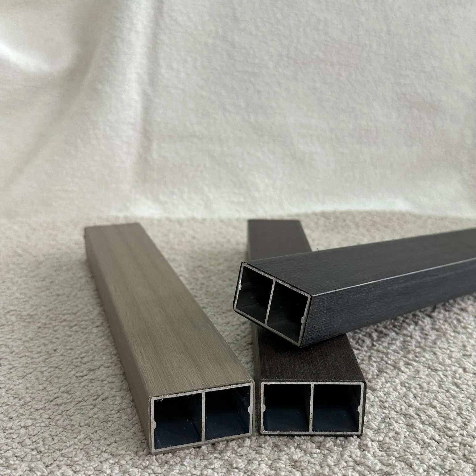 Structural WPC Louver Blade 50mm Width 30mm Profile Reinforced Rib Design Technology