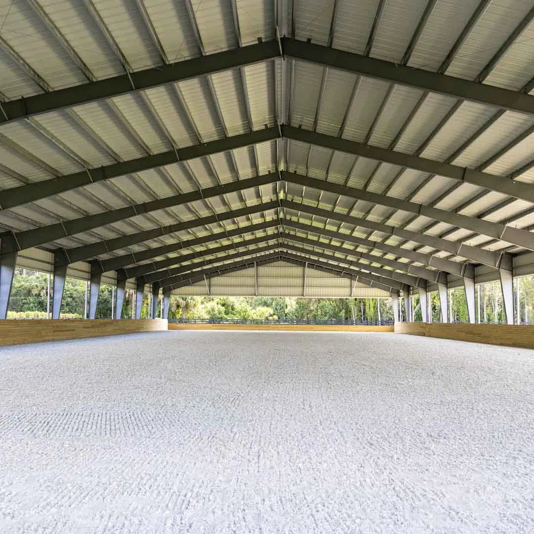 Prefabricated Light Farm Equine Steel Structure Horse Riding Construction Barn