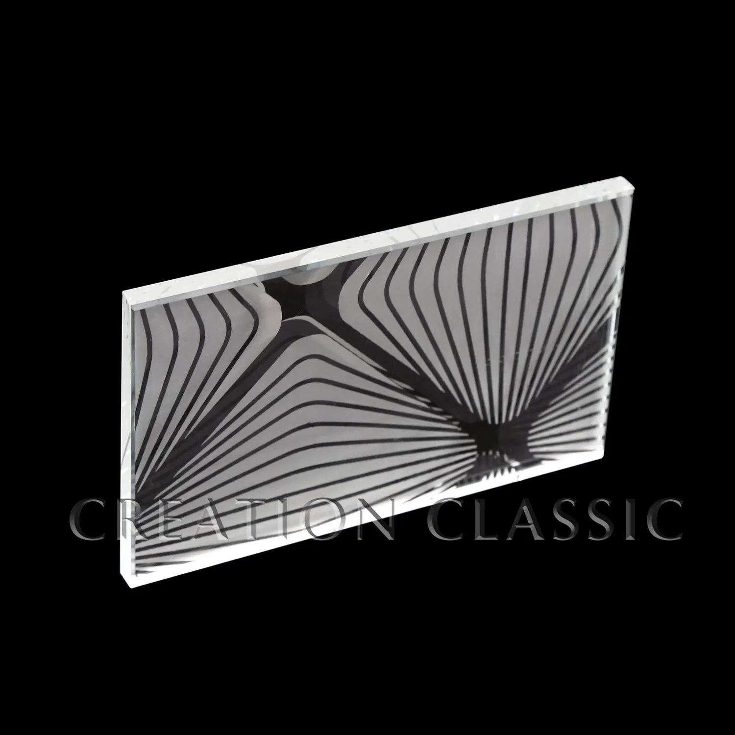 4mm Clear Deep Acid Etched Frosted Glass for Hotel Adornment