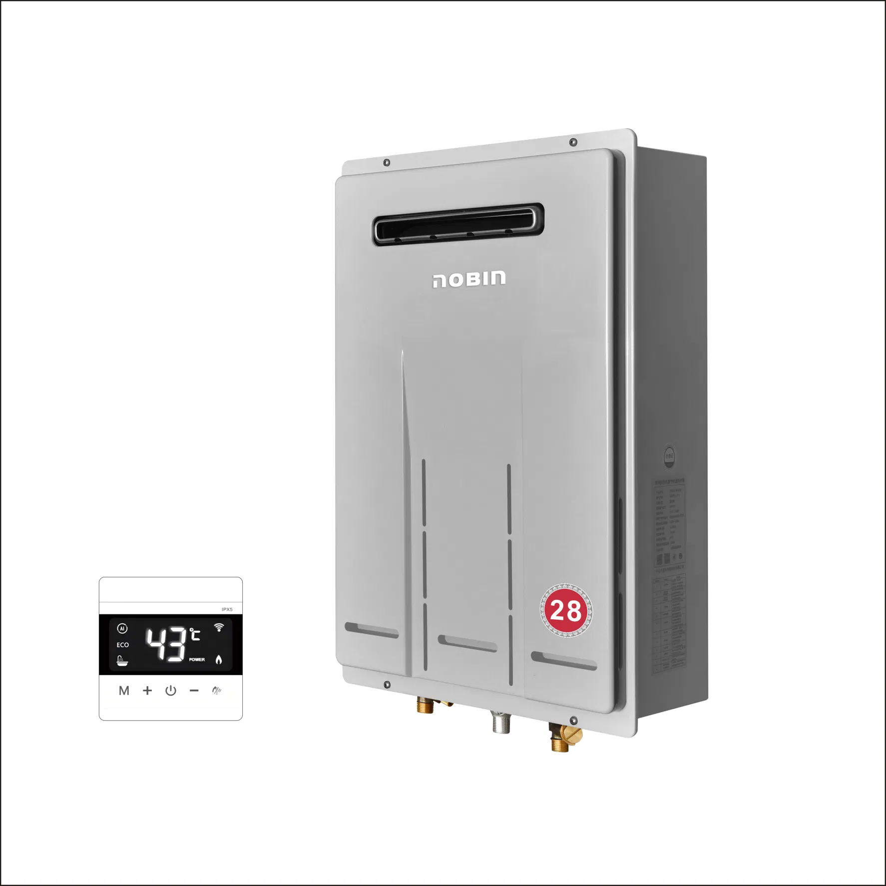 Efficient Gas Water Heater: 28L Capacity 56kw Consumption