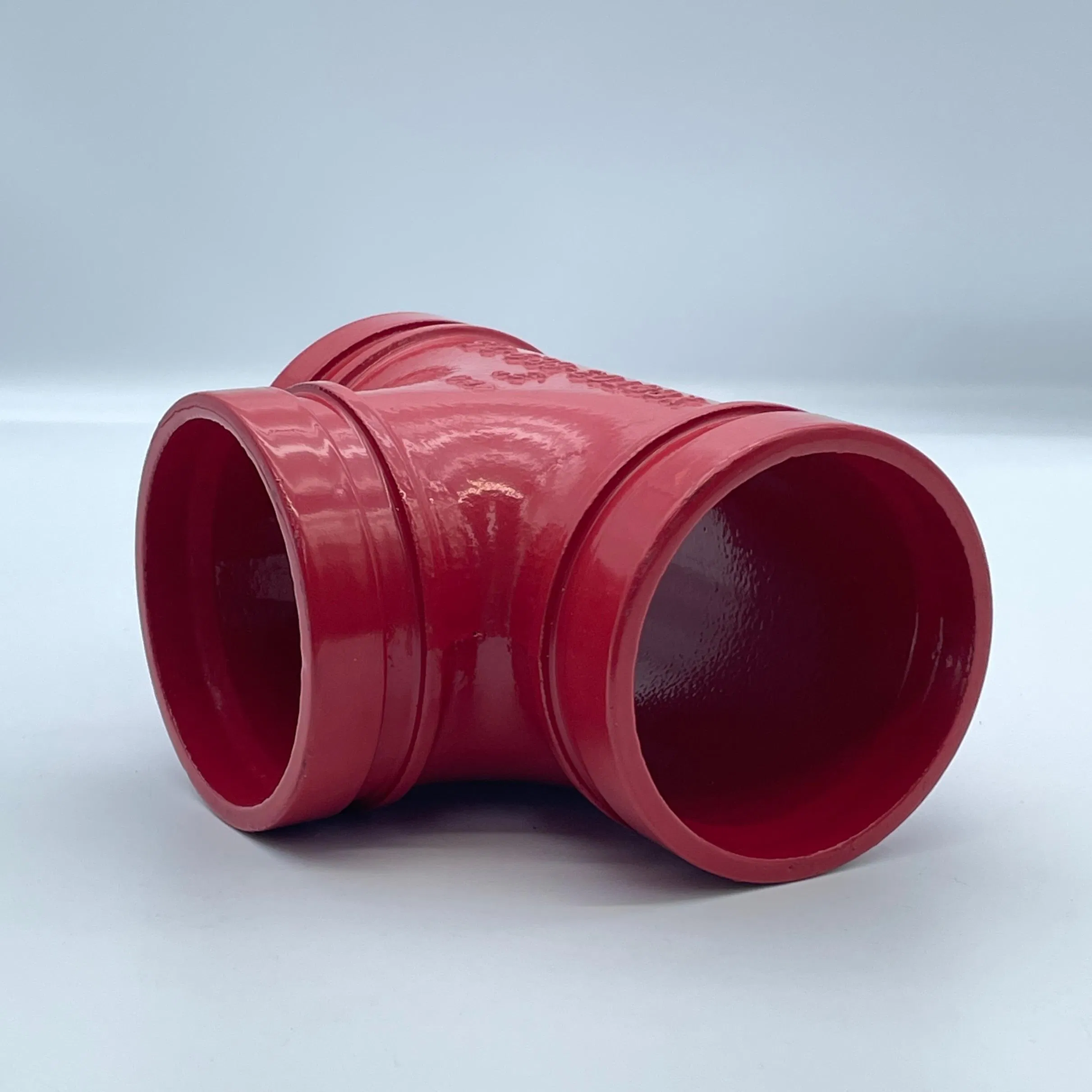 Kanaifu Pipe Fitting Grooved Ductile Iron Red Tee with FM UL ISO for Fire Fighting