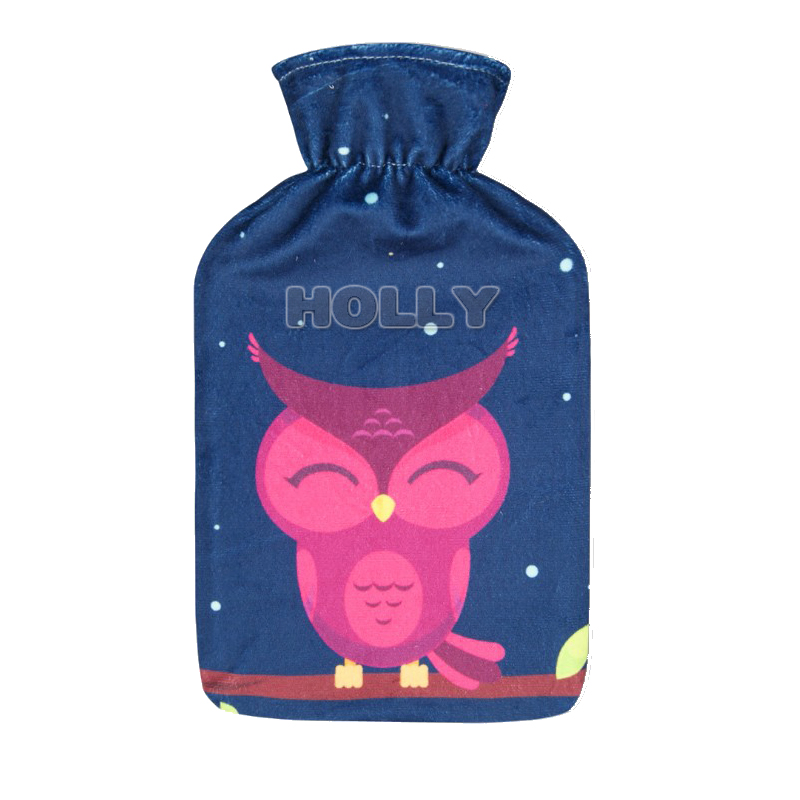 Hot and Cold Therapy Premium Simple Rubber 2L Hot Water Bag with Cartoon Cloth Cover