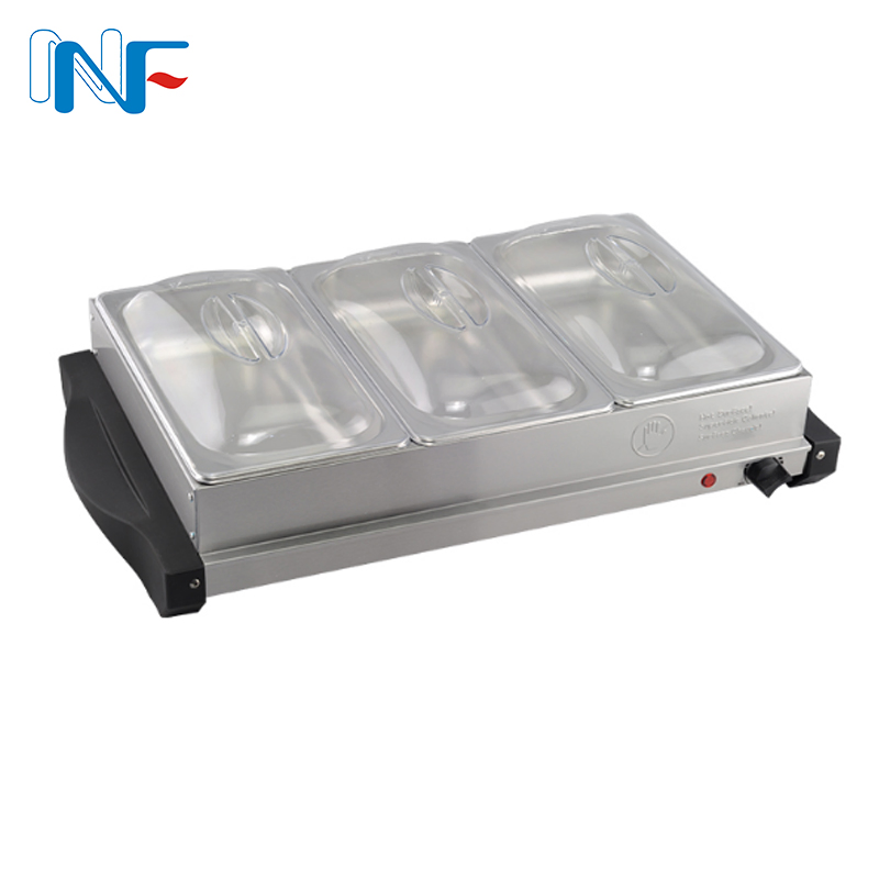 2021 New Easy Clean Stainless Steel Hot Plate Buffet Server Warming Tray for Holiday