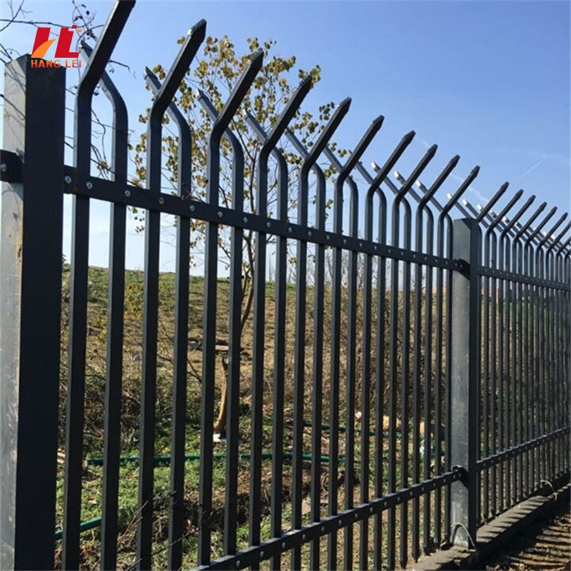 High Safety Dependable Zinc Steel Iron Fence Panels for House Outdoor Garden Farm Security Construction