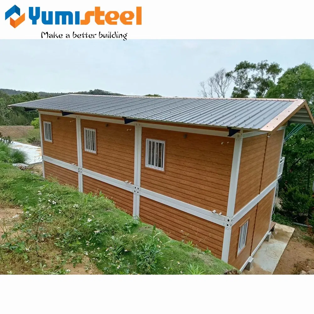Modern Design Two Story Farm House Style Prefabricated Container House with Great Insulation