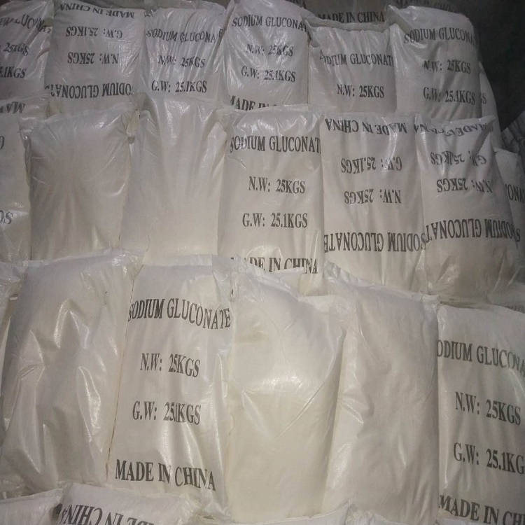Industrial Grade 98% Sodium Gluconate Crystal Concrete Additive