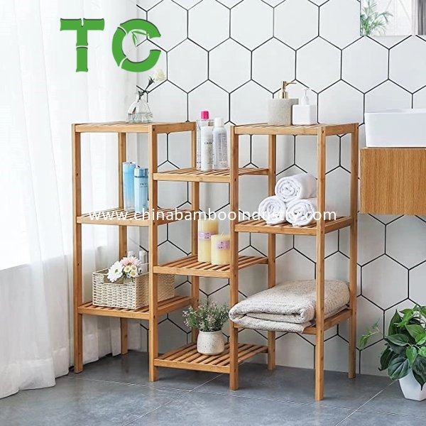 Cheap Price 9 Tiers Bamboo Plant Stand Shelf Display Rack Storage Rack Multi Tier Flower Display Rack Shelves