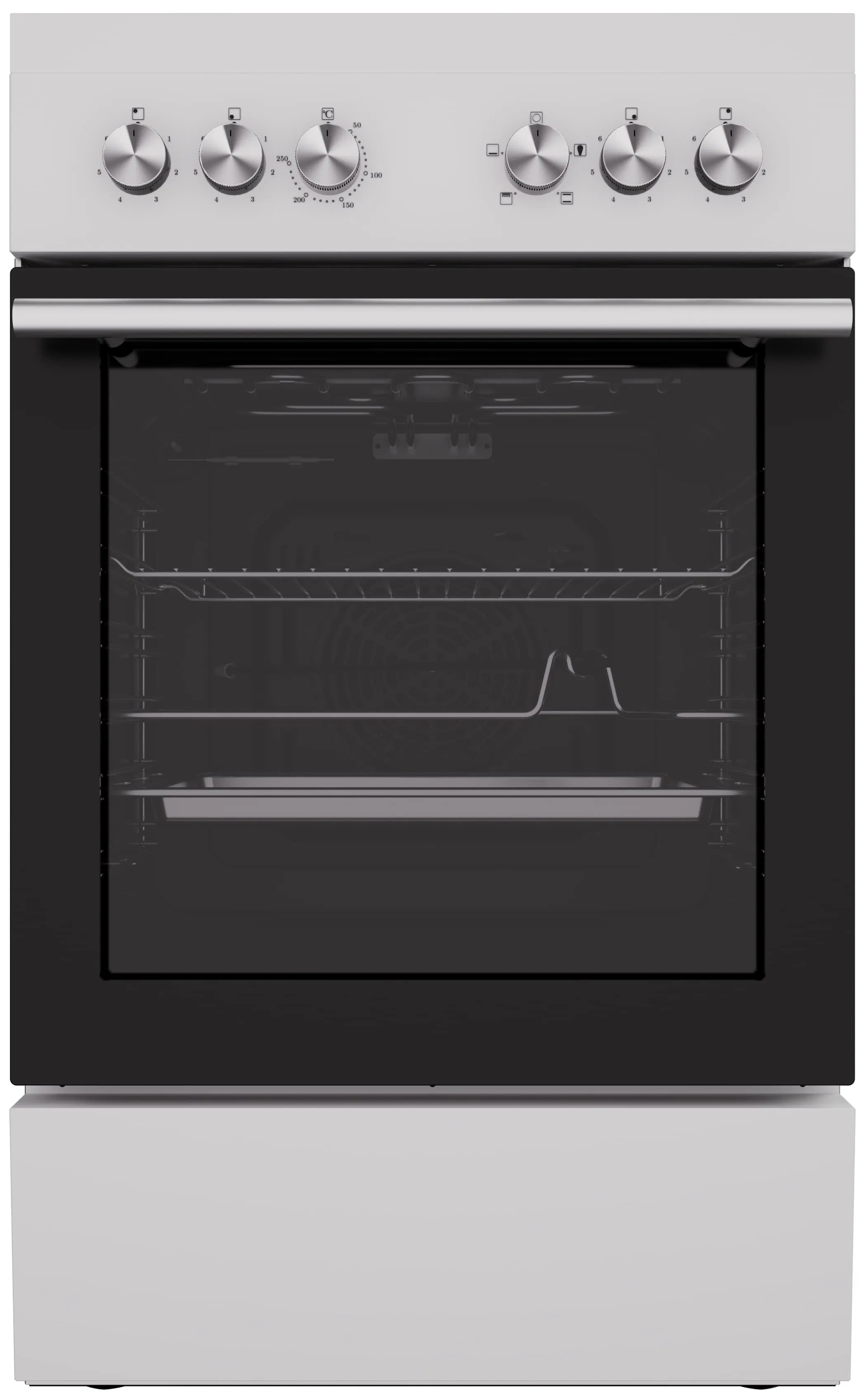 20 Inch Freestanding Electric Range with 4 Ceramic Burners and 2.3 Cu. FT. Single Oven Capacity with Mechanical Timer - White