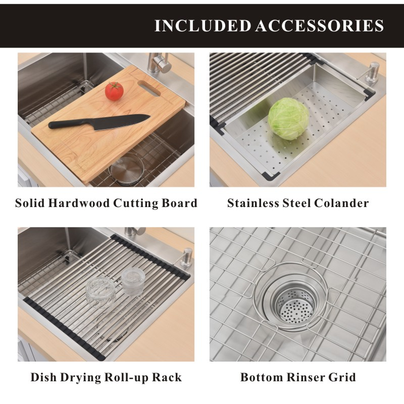 Good Quality Factory Directly Nano 304 Stainless Steel PVD Single Bowl Handmade Kitchen Sink