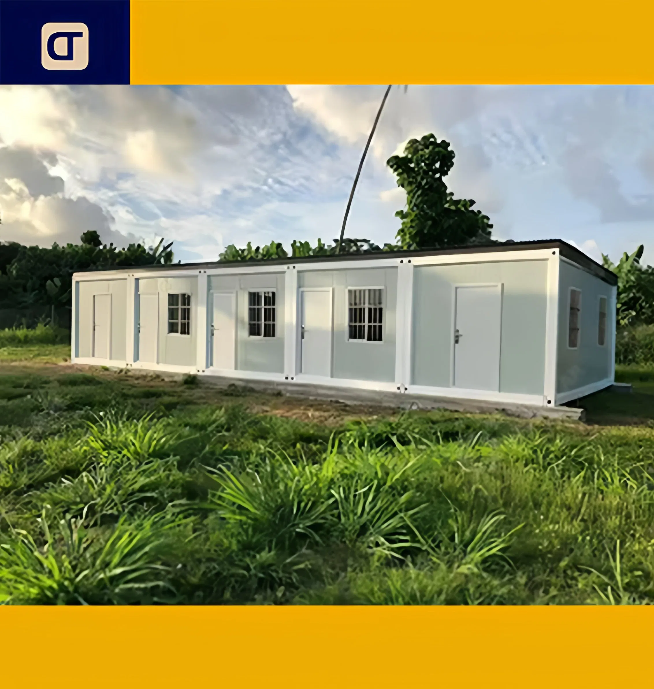 Fast Build Prefabricated Glass Curtain Wall Foldable Prefabricated Affordable Luxury Living Home Modern Container House