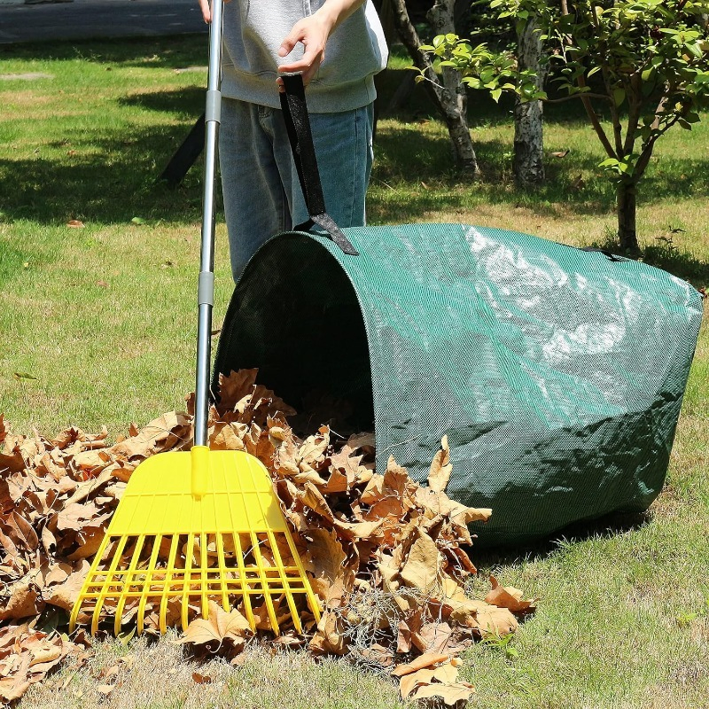 Inexpensive Stainless Steel Stable Rust Prevention Comfortable Adjustable Garden Leaf Rake
