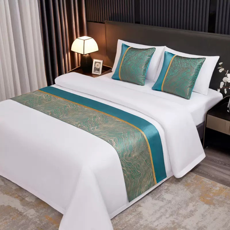 High Quality Home Textile Bedcover Polyester Flat Sheet White Bed Linen Hotel Pink Bed Runner ODM/OEM Pillowcases Quilt Cover Bedsheets Bedding Set Manufacturer