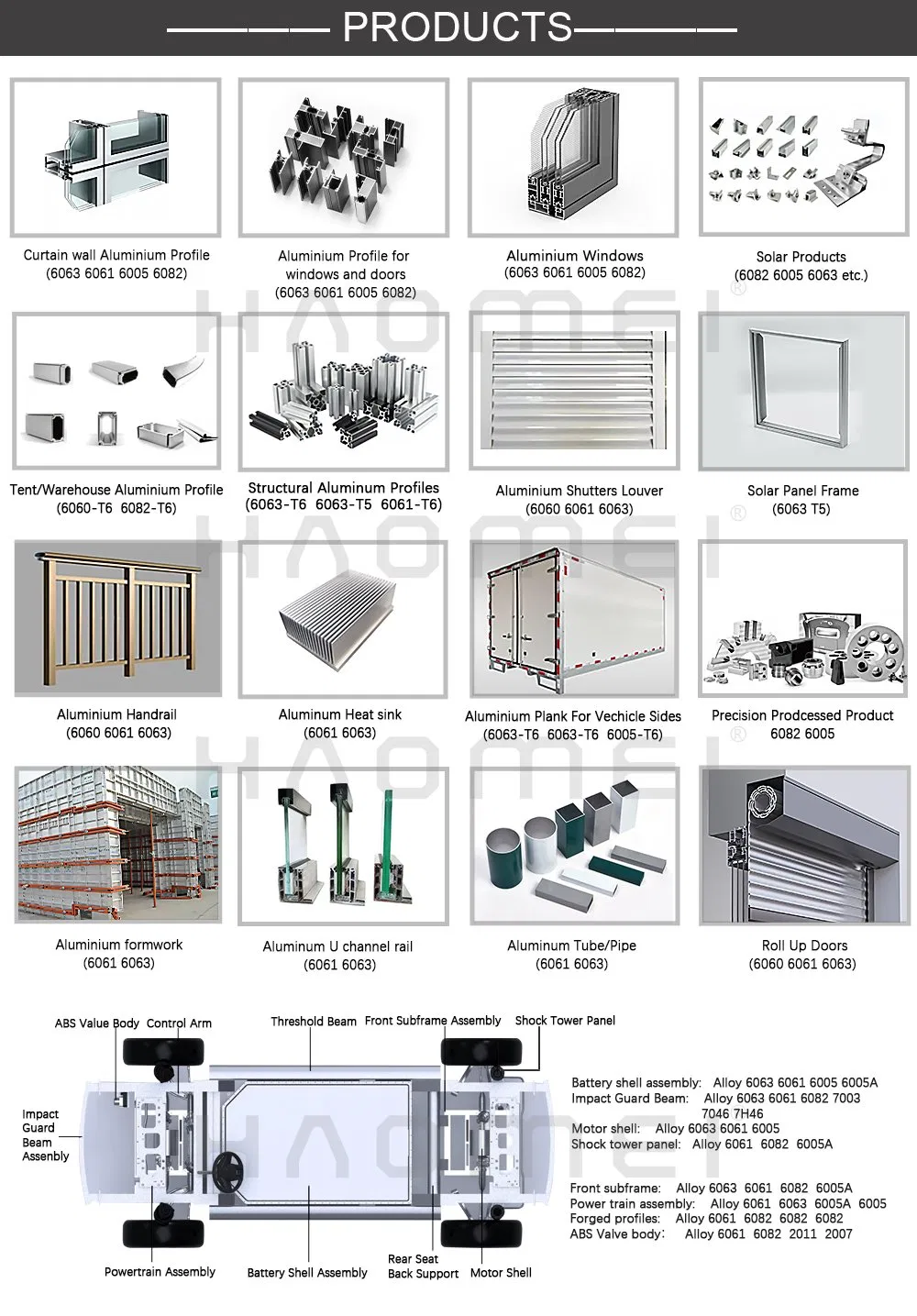2007/2011 Polish/Bright Aluminum Square/Round/Flat Bar