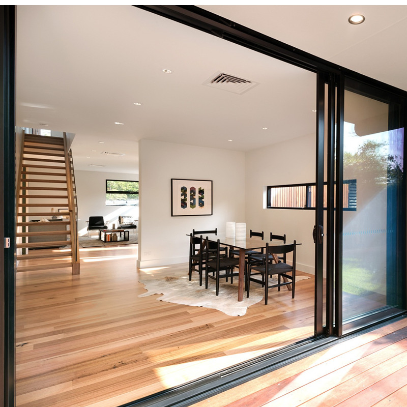 Double Glazed Bifold Door Aluminium French Windows and Hinged Sliding Stacking Glass Doors