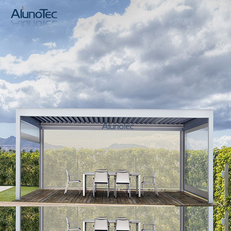 Unique Design Motorized Aluminum Gazebos for Car Shading