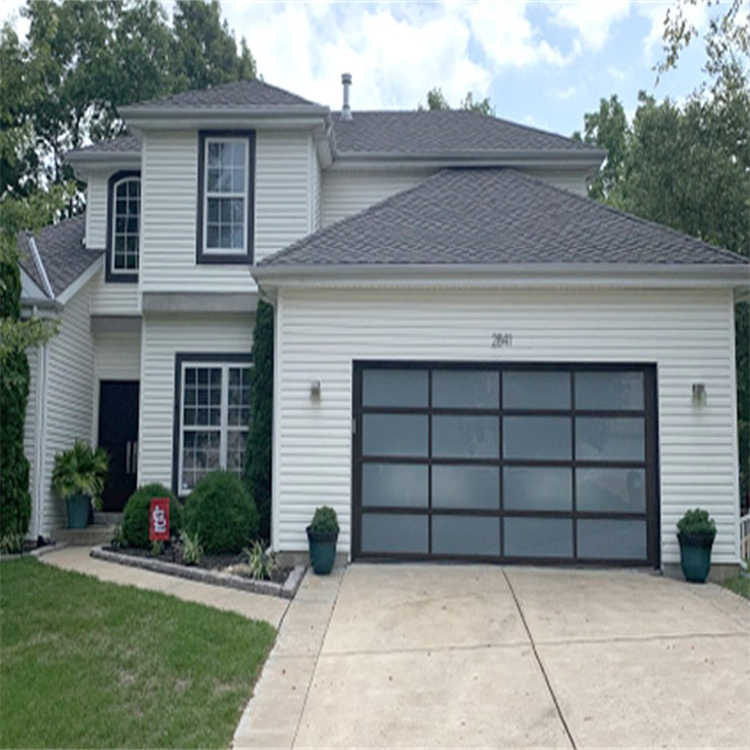 Cbmmart Luxury Impact Tempered Aluminum Insulated Commercial Glass Frameless Garage Door