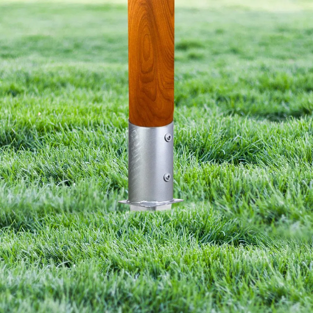 Round Post Anchor of Galvanized PVC Is Popular in The Engineering Industry