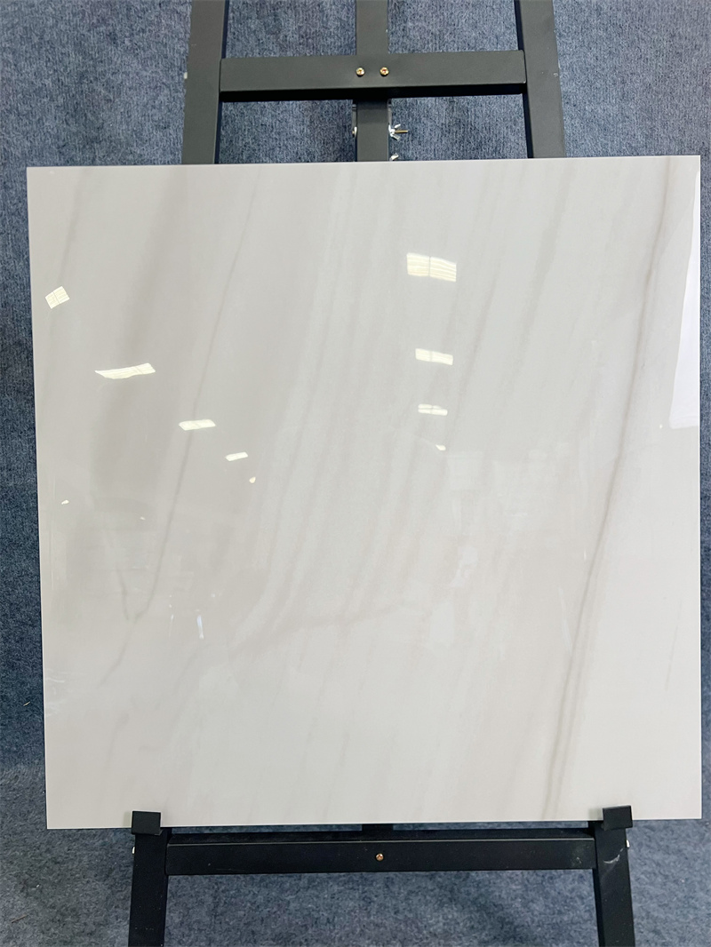 Глянцевые керамические напольные плитки белые полированные