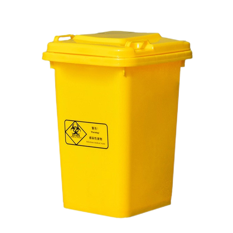 Wheeled HDPE Mobile Plastic Rubbish Garbage Trash Can for Kitchen 50L