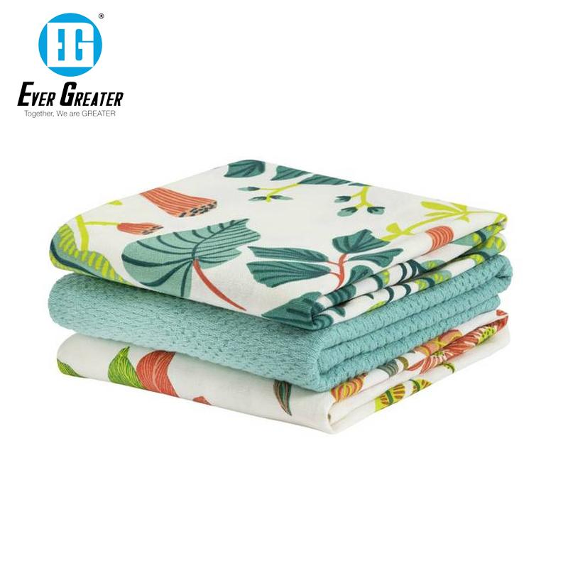 Custom Organic Cotton Kitchen Towels High Quality Printed Kitchen Towel Cotton Eco-Friendly and Stylish Kitchen Accessories