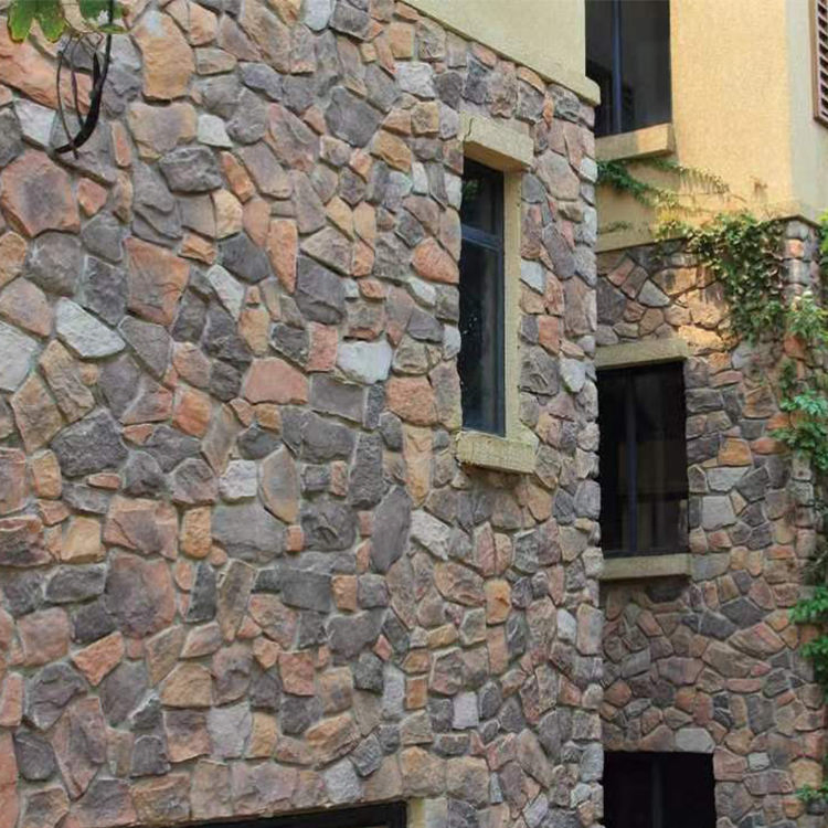 House Outside Stone Grain Wall Panels Exterior Brick Veneer 3D Cement Bricks