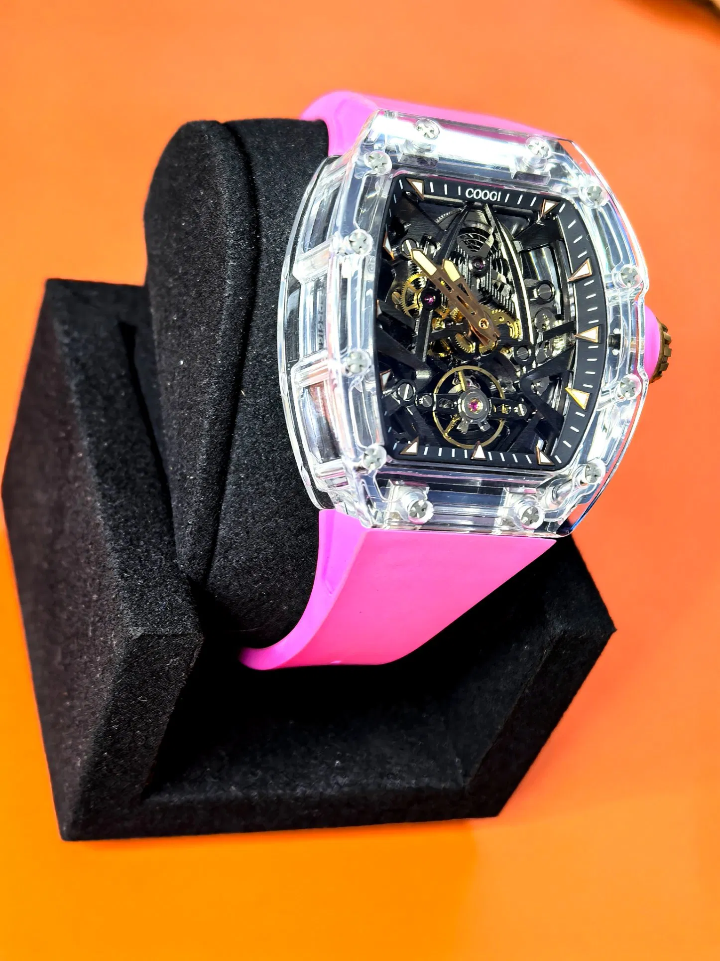 Factory Stock Coogi D0506 Hot Selling Customized Logo Waterproof Men/Women Watch Unisex Automatic Mechanical Watch