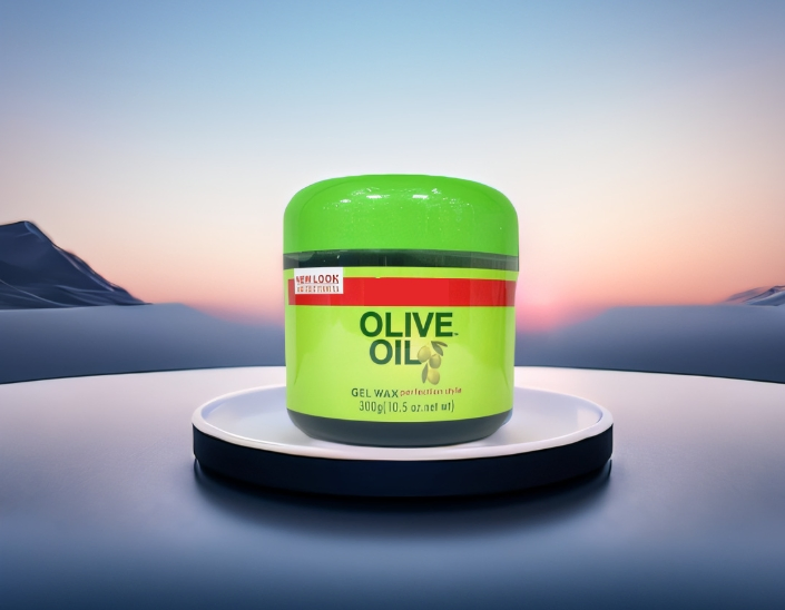 Strong Hold Hair Styling Hair Pomade Long Lasting Edge Control Hair Wax Olive Oil Gel Wax