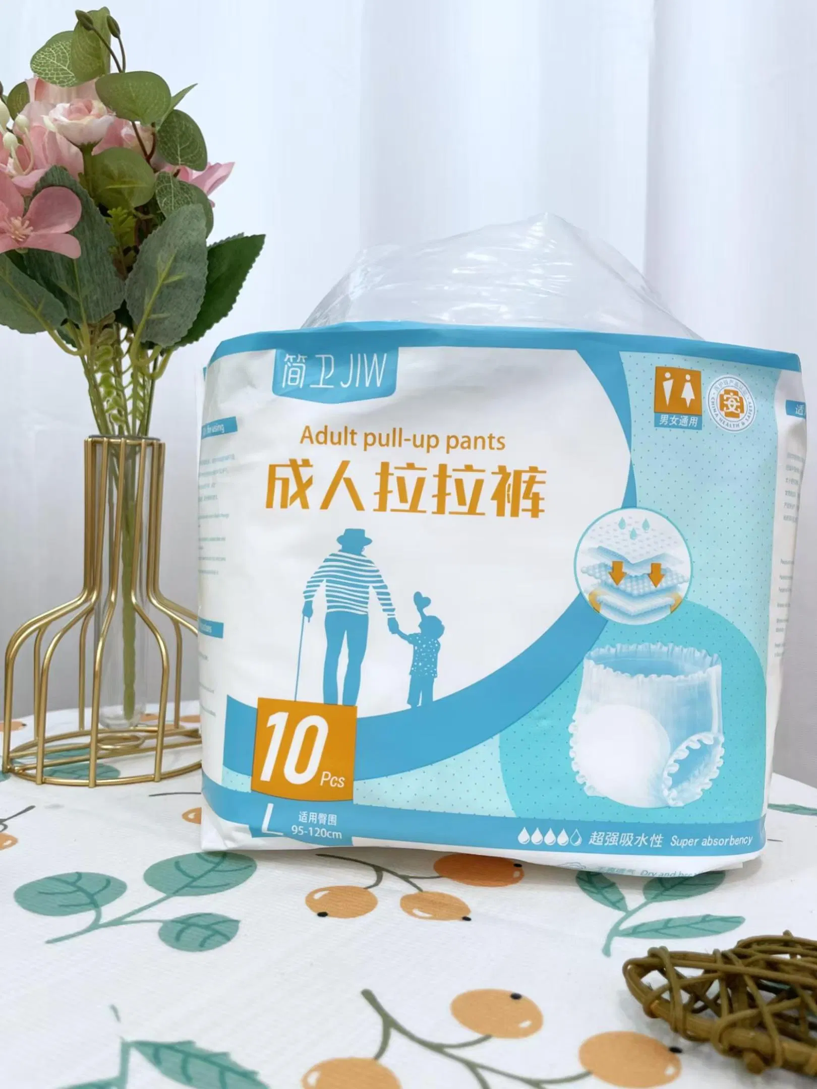 Free Sample Medical Hospital Super Absorption OEM ODM Cheap Wholesale Diaper Pant Nappy Disposable Pull up Adult Diaper