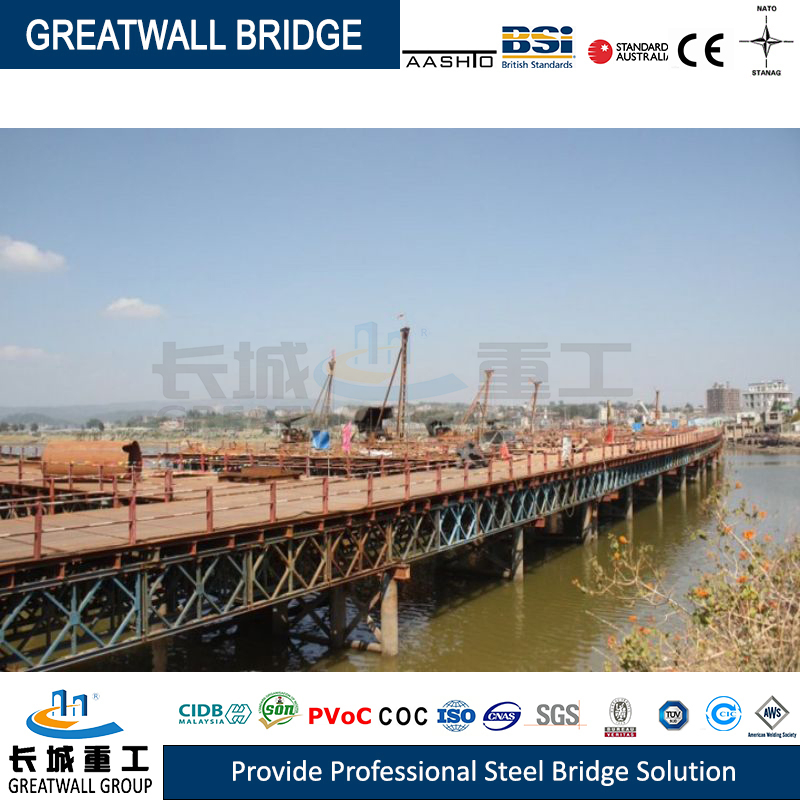 Good Corrosion Resistance Modular Design Stainless Bailey Bridge Bailey Platform Bridge