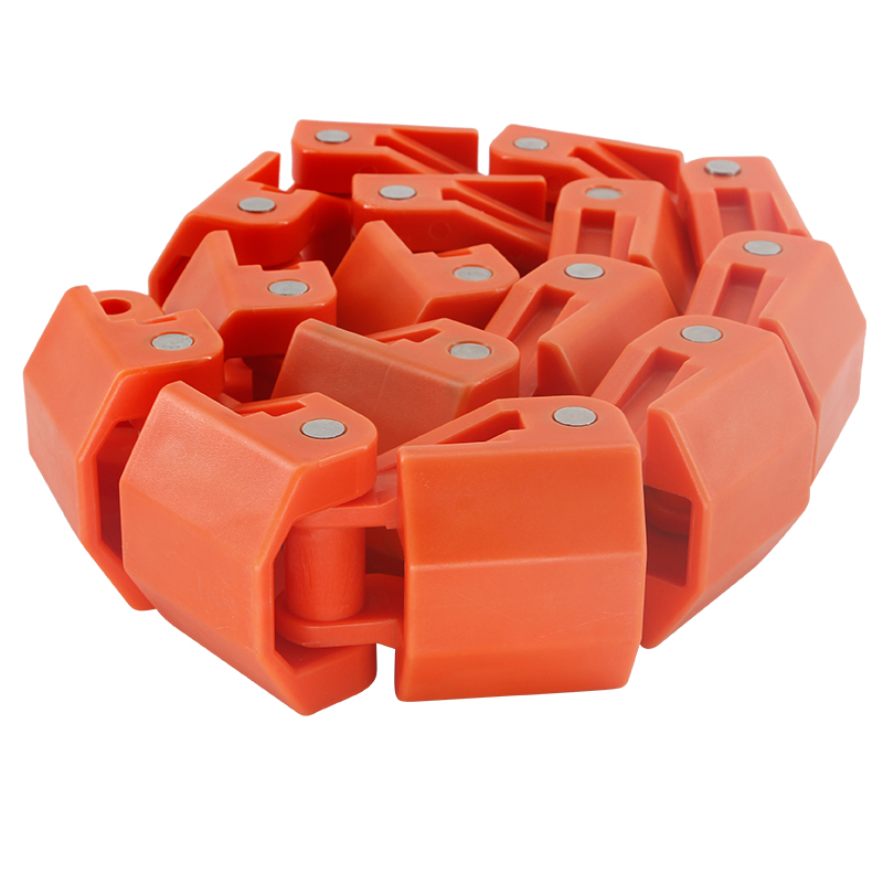 83 Crescent Sushi Chain Flat Flexible Chain Plate Plastic Steel Flexible Side Bending Chain Turning Plastic Conveyor Chain