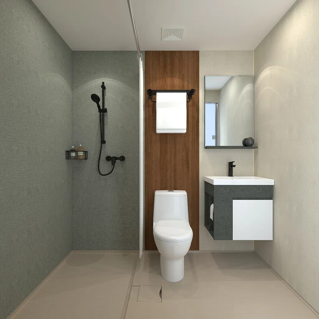 Most Convenient Prefab Toilet Bathroom Concealed Integrated Mobile Shower Bathroom