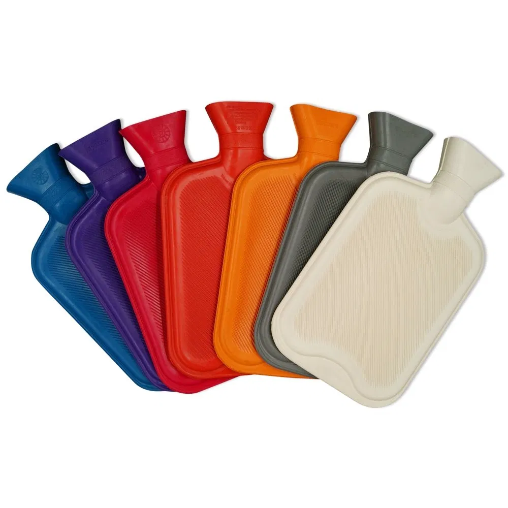 Top Selling 1000ml/2000ml Natural Rubber Liner Bag Winter Body Warmer Hot Water Bottle