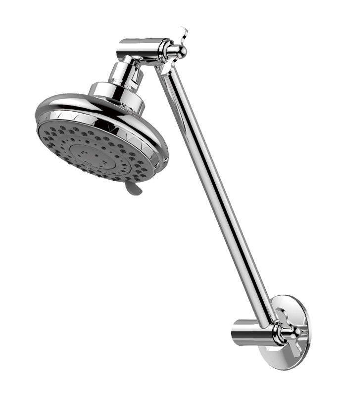 Premium Brass Shower Head Rail with Adjustable Arm for Optimal Heat Retention