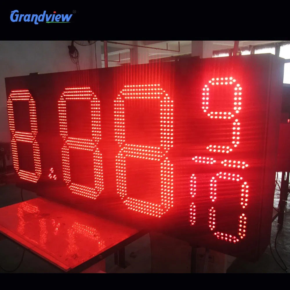 LED Fuel Price Sign and Gasoline LED Price Station Large 7 Segment Display for Outdoor Price Board LED Gas Display